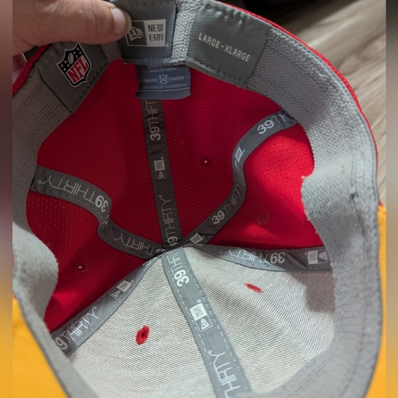 Kansas City Chiefs, NFL New Era 39thirty, Stretch‎ Fit, Large-XL Hat - Picture 3 of 3